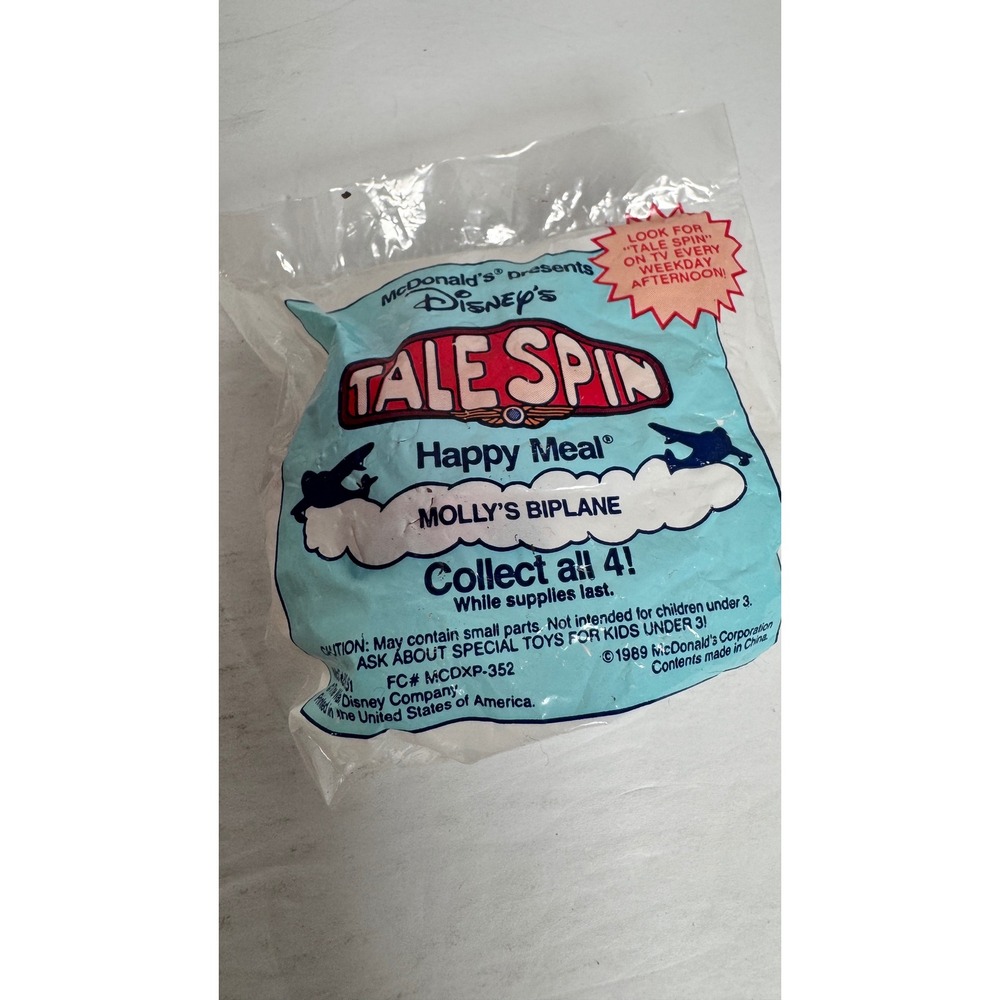 Vintage 1989 McDonalds TaleSpin‎ Happy Meal Toys Set 3 Sealed Disney - Picture 7 of 8